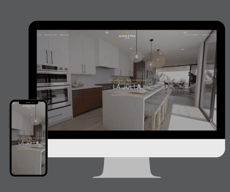 Community websites shown on desktop and mobile devices
